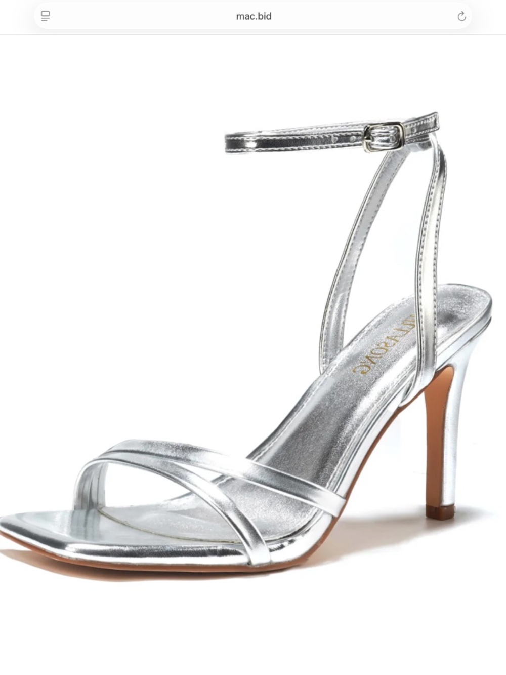Silver Heels New Size 8